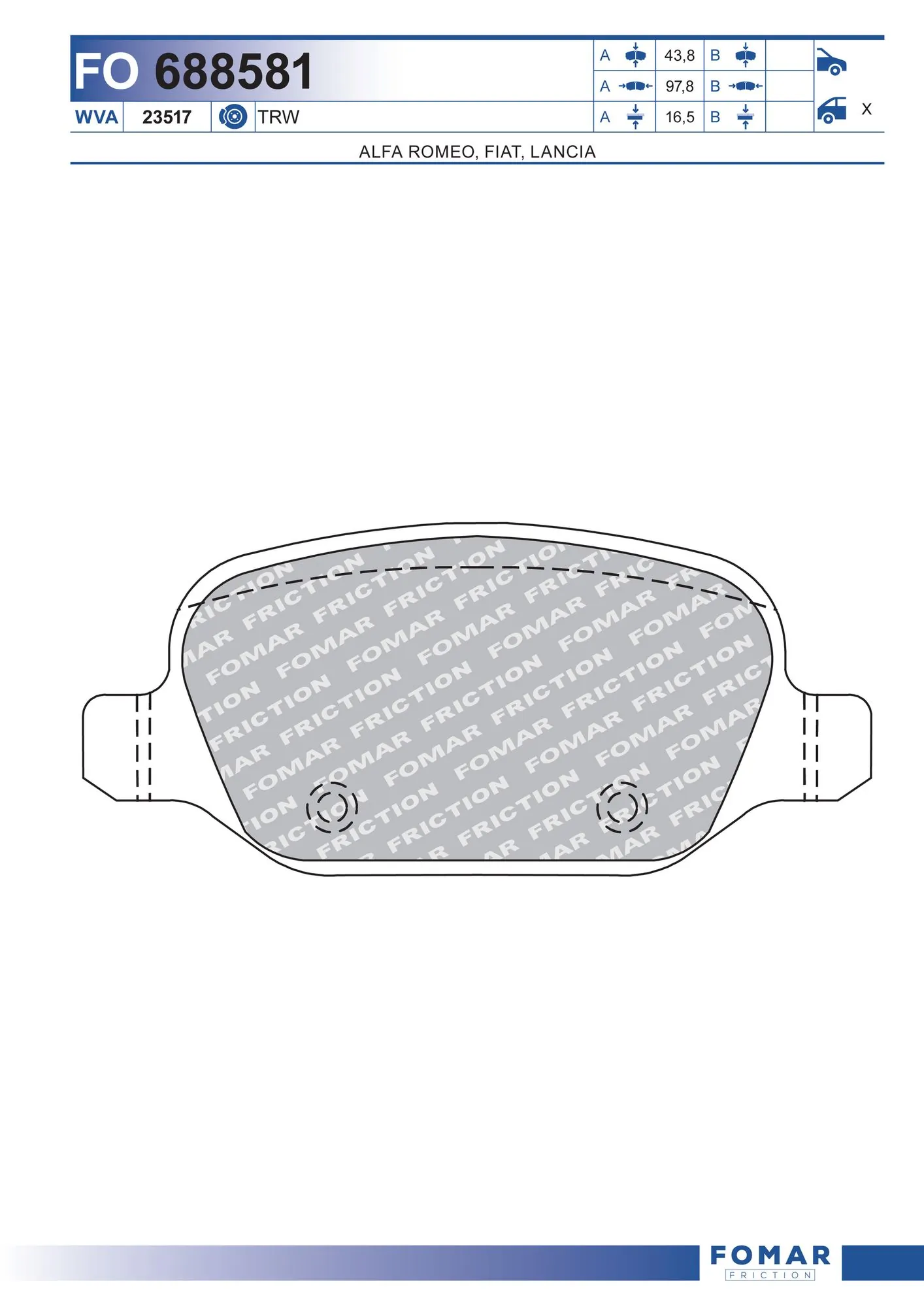 Brake Pad Set, disc brake